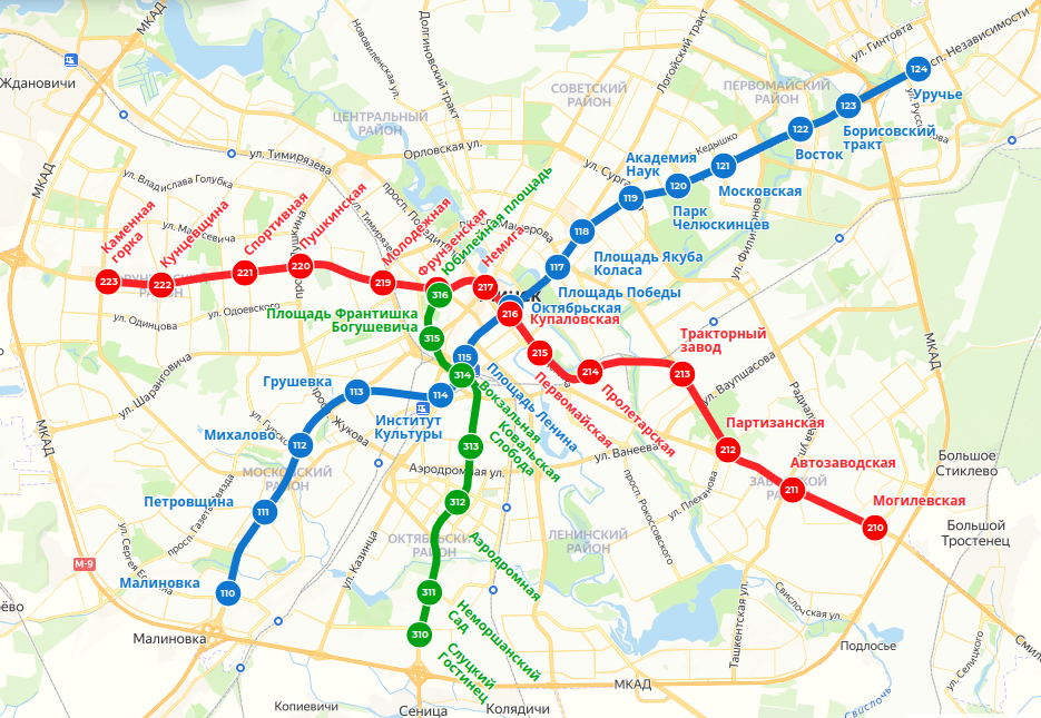 карта метро